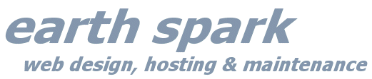 earth spark web design, hosting & maintenance